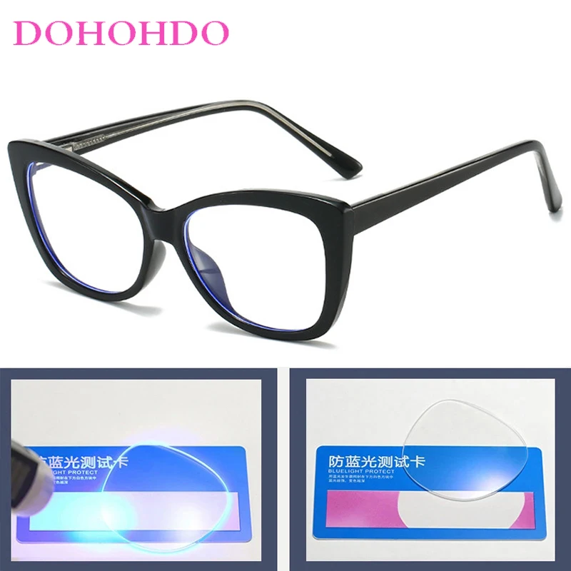 Trend Luxury Brand Designer Cat Eye's Eyeglasses Men Women Computer Anti-Blue Light Glasses Fashion Classic Eyeglasses Unisex