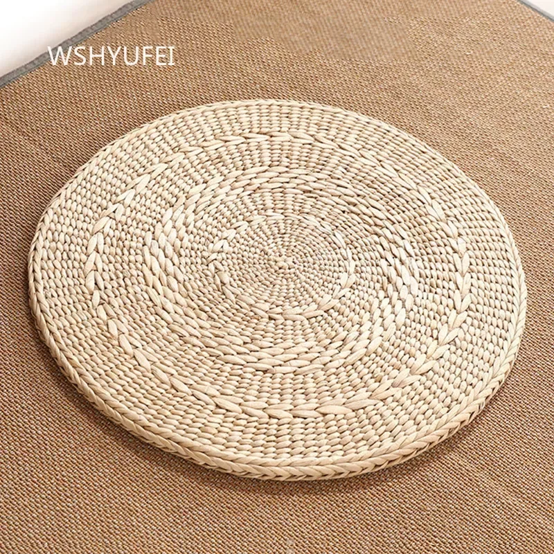 Straw-woven tatami mat Chinese circular grass mat Living Room Floor Cushion Home Textile Buddhist Hall Temple Supplies Worship