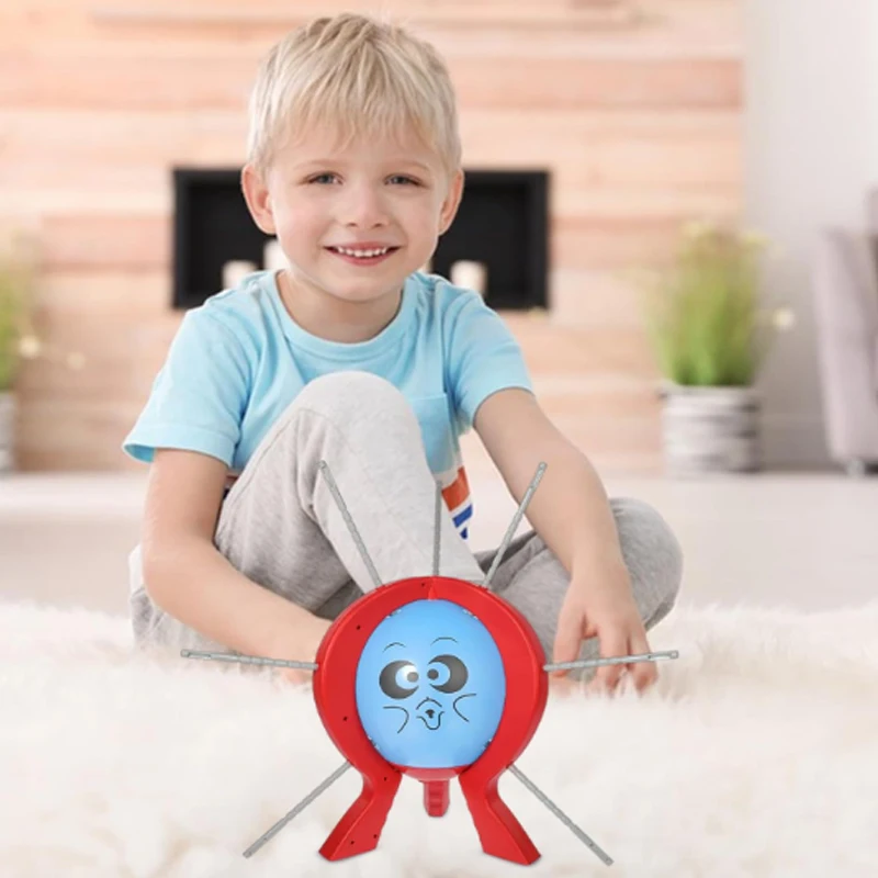 PopFury 36-Second Balloon Battle Game - ป้ายบอกคะแนน LED ของเล่นปาร์ตี้สําหรับครอบครัวพร้อมลูกโป่งปลอดสารพิษ 48 ลูกและตะกอนความปลอดภัย