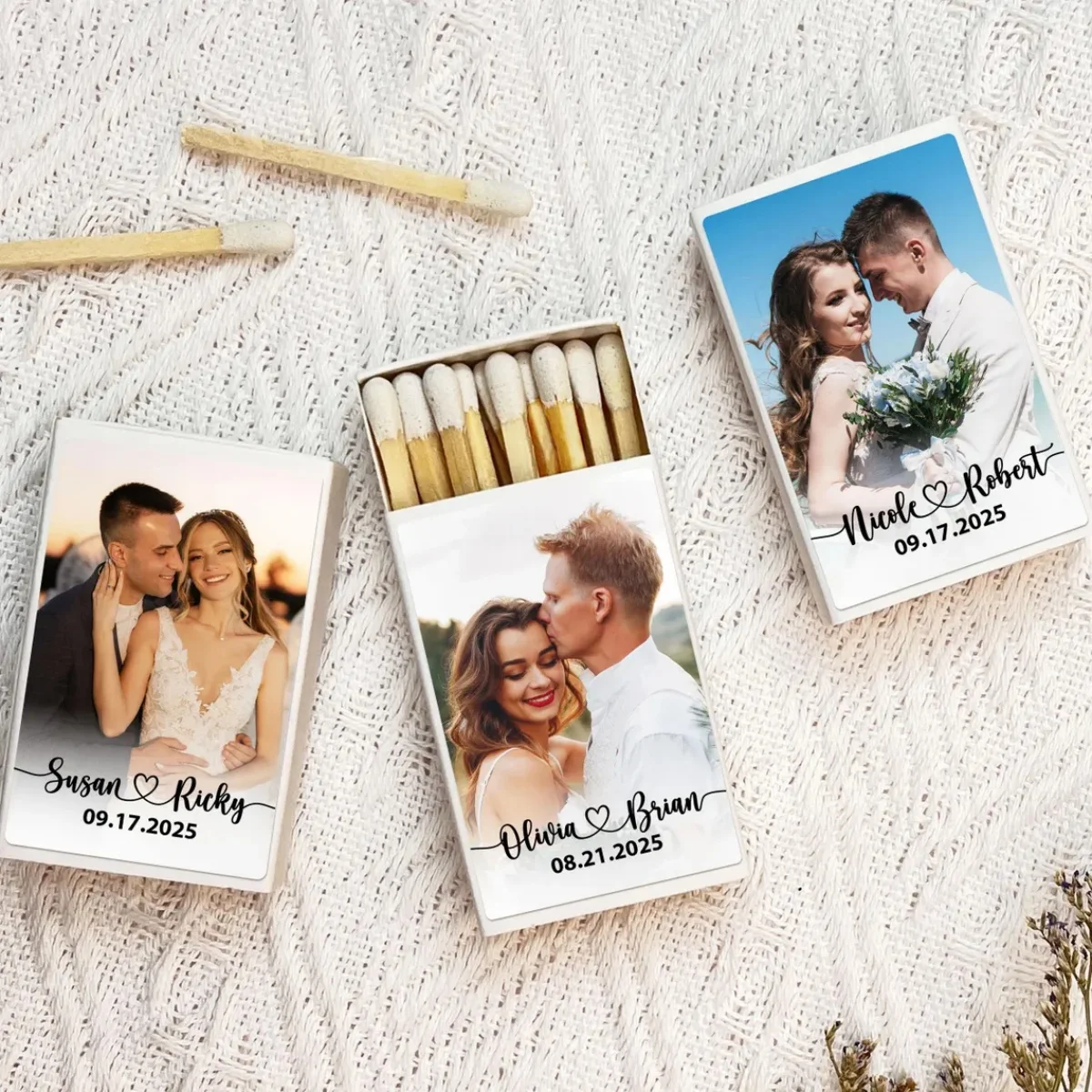 

Photo Wedding Matchboxes/Personalized Wedding Matchbox Favors/The Perfect Matchbox Wedding Matchbooks/Engagement Gifts/Wedding R