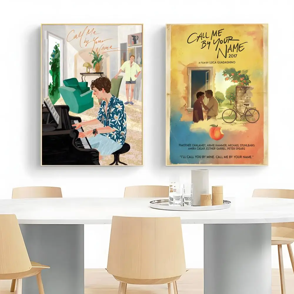 c-Call m-Me by Your Name Poster Wall Art Print Poster Decorative Mural Home Decor Gift Unframed