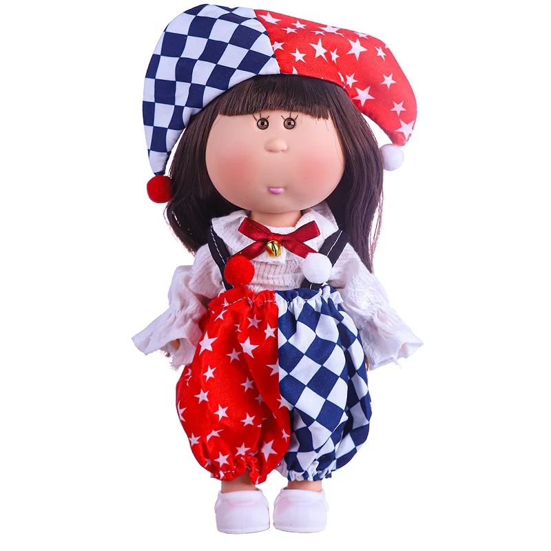 Boneca fofa de 24 cm com roupas de pele normal 1/6 boneca terno vestir brinquedo para presente infantil