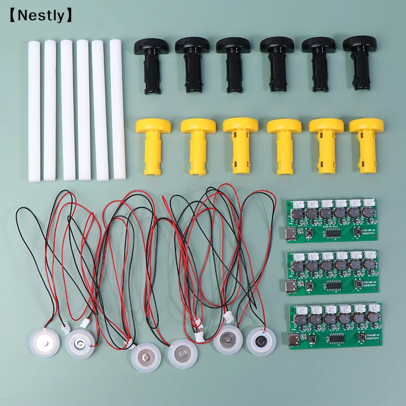 

Humidifier Module Kit Nebulizing Control Board Ultrasonic Nebulizer Mist Driver Circuit Board Type-C Interface 6 Nozzle〔Nest〕