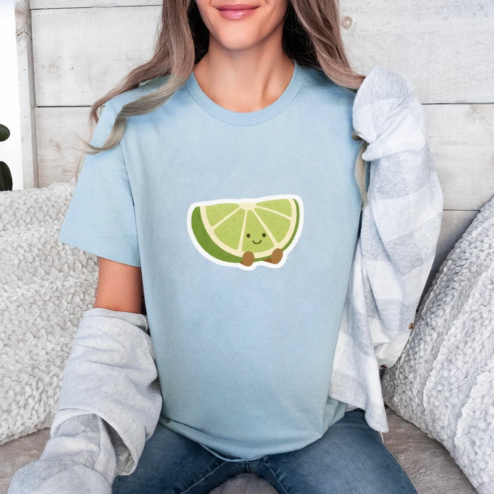 

Everyday Versatile Cotton T-Shirt For Women Y2K Style Graphic Design Loose Fit Tee Comfortable Basic Top Matching Skirts Pants