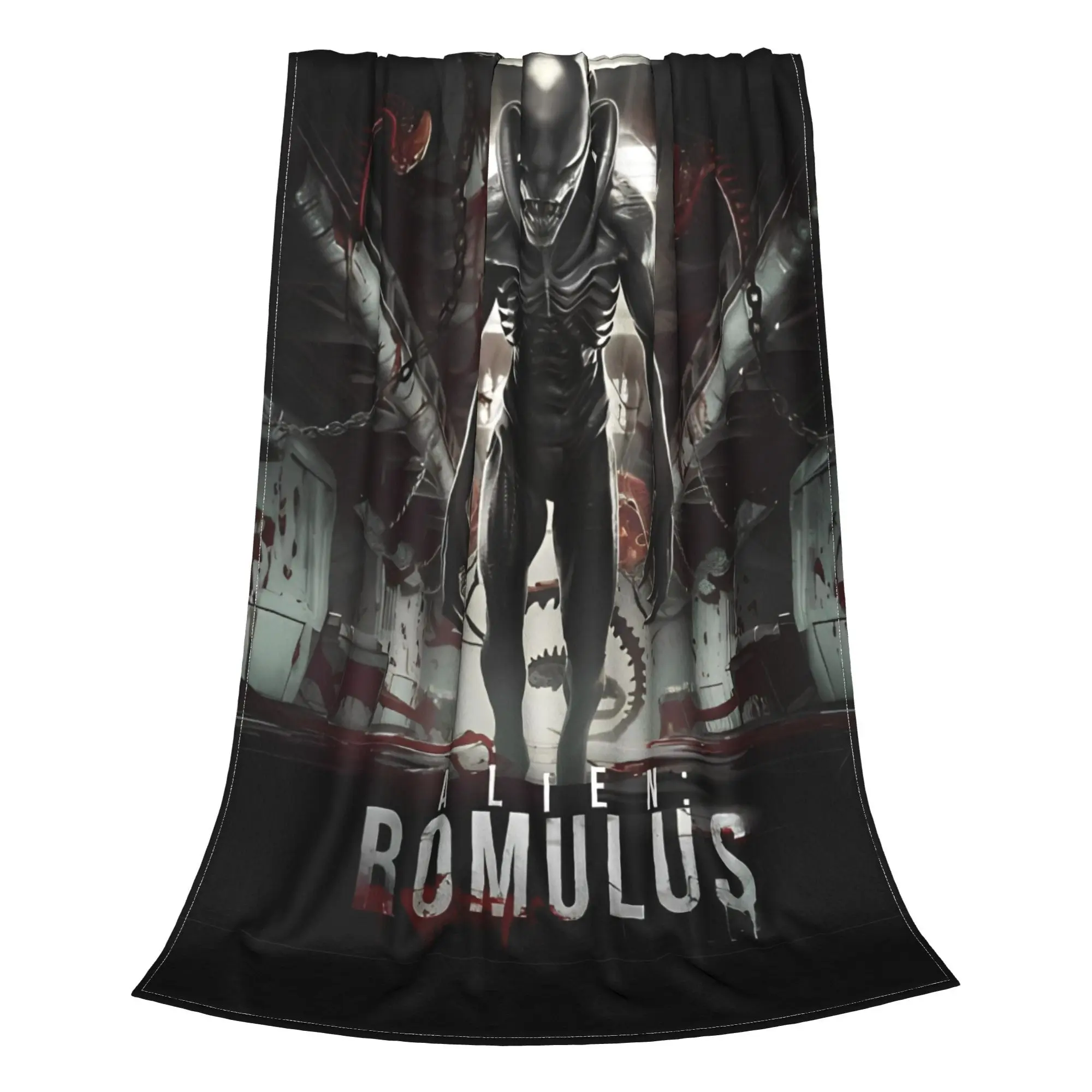 Alien Romulus Xenomorph Unleashed Blankets  Flannel Novelty Breathable Throw Blankets for Home Textile Decor