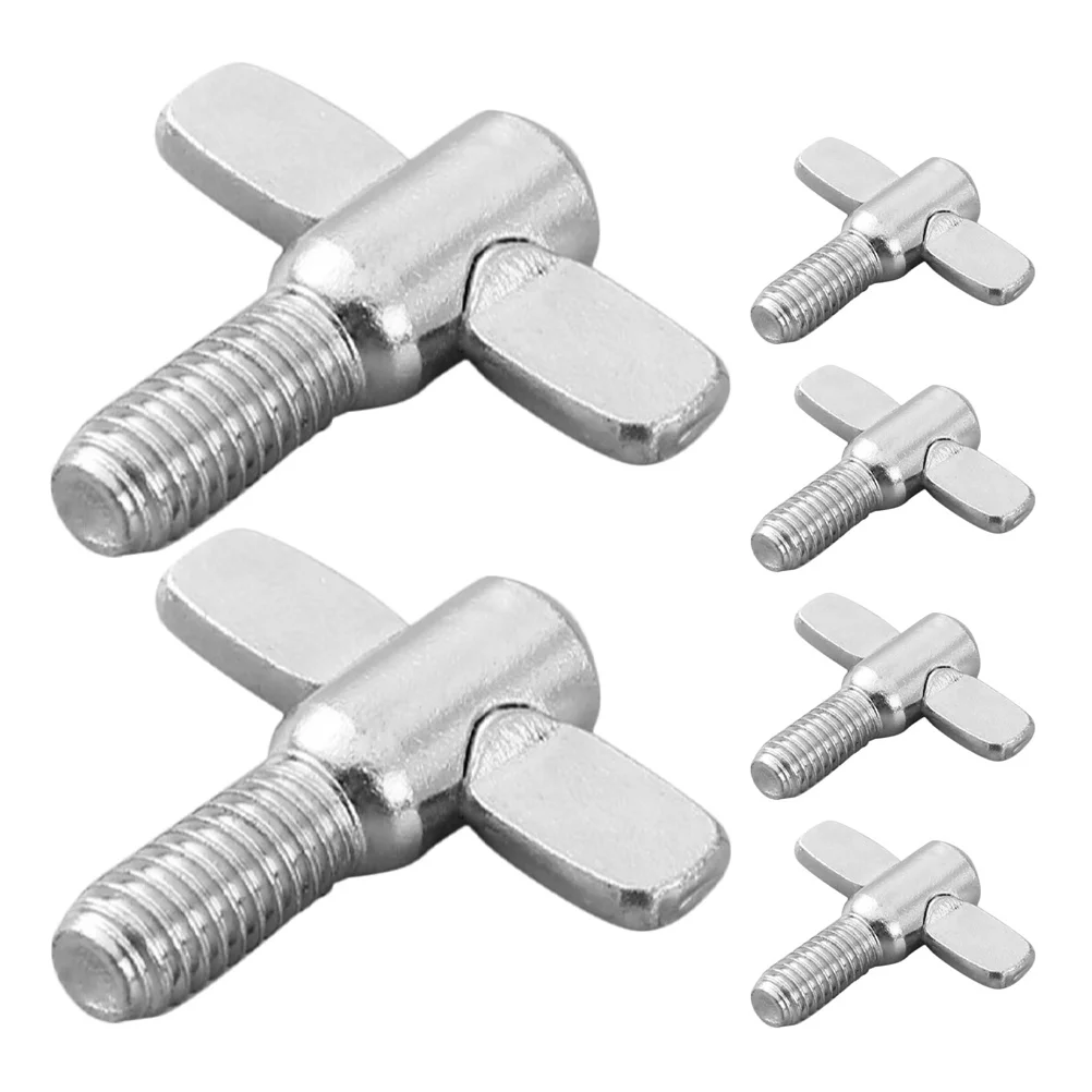 

6 Pcs Drum Cymbal Stand Tools Wing Screw Bolt Cymbals Replacement Accessories Fastener Parts