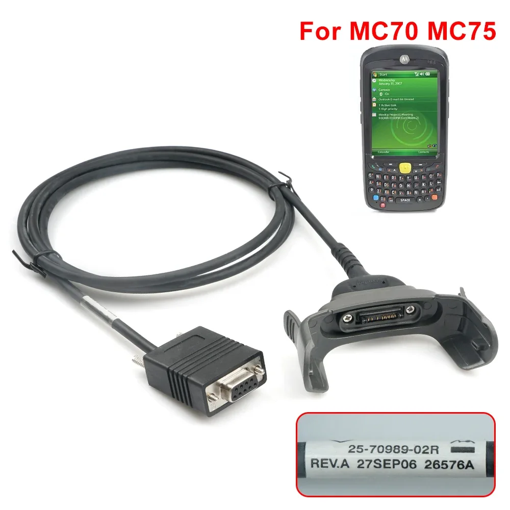 25-102776-02R RS232 Charging Cable for Symbol MC75A MC75A0 MC75A0-H MC75A6 MC75A8 MC7506 MC7596 MC7598