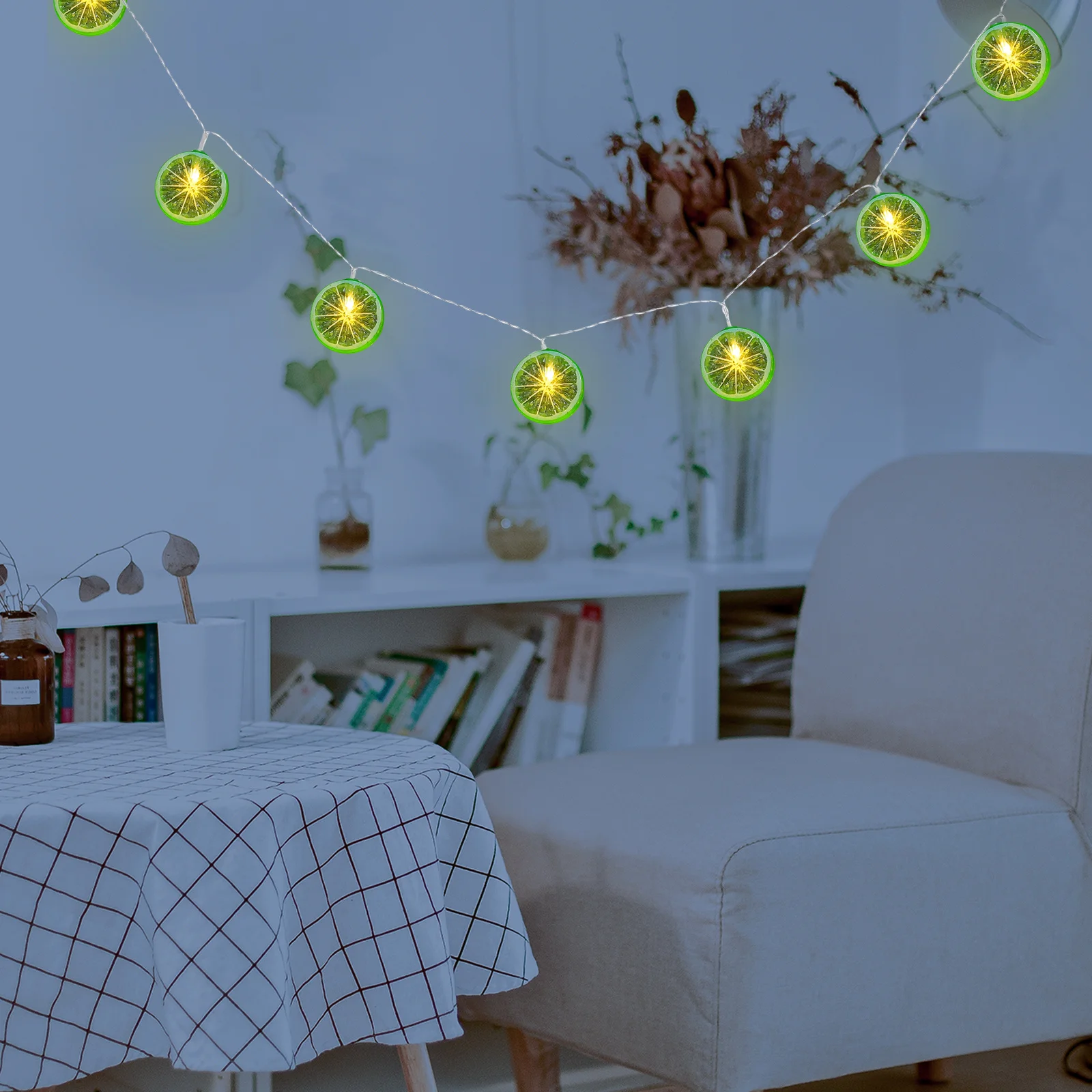 10 متر 50Led الجير شريحة سلسلة أضواء Usb بالطاقة للداخلية في الهواء الطلق حفل زفاف الديكور التخييم حديقة الجنية أضواء