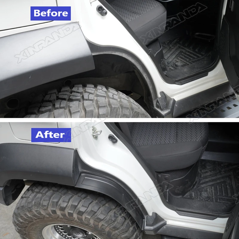 Nomade Jimny JC74 Rear Door Fender Wheel Arch Liner Inner Lining Splash Guard Protection 2PCS/Set For Suzuki XL Jimny 2024 2025