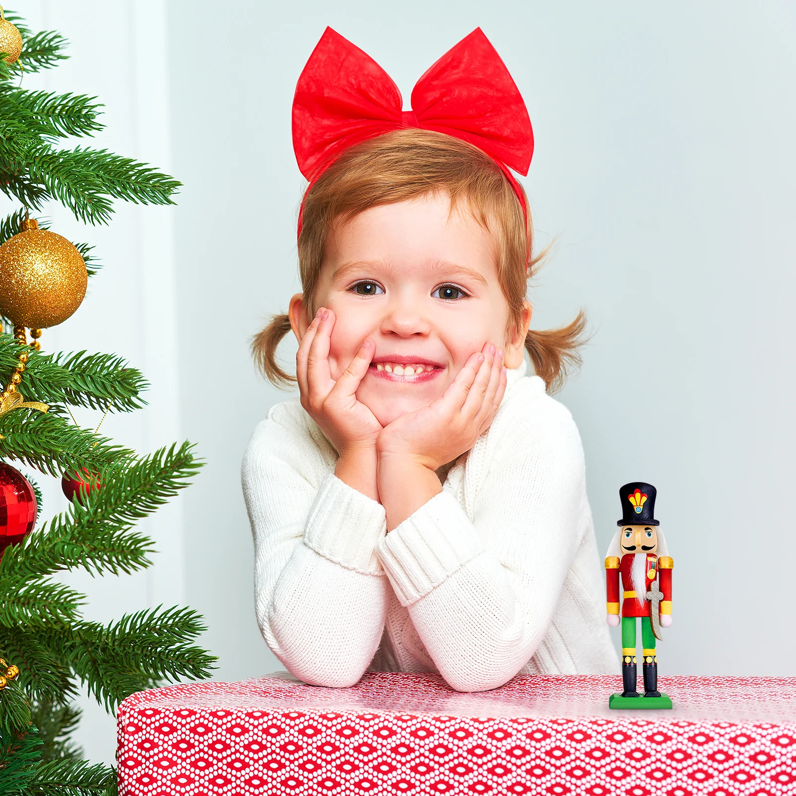 

1 set 1 Set Wooden Nutcracker Puppet Diy Painting Craft Kit Christmas Decor Home Desktop Ornament Soldier