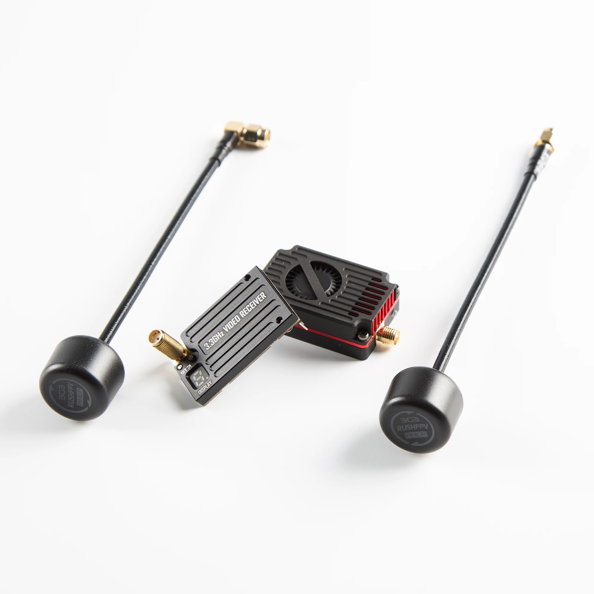وحدة إرسال RUSHFPV 3.3G 4W VTX ومجموعة استقبال نقل الفيديو 3.3G لطائرات بدون طيار ذات أجنحة ثابتة طويلة المدى RC FPV