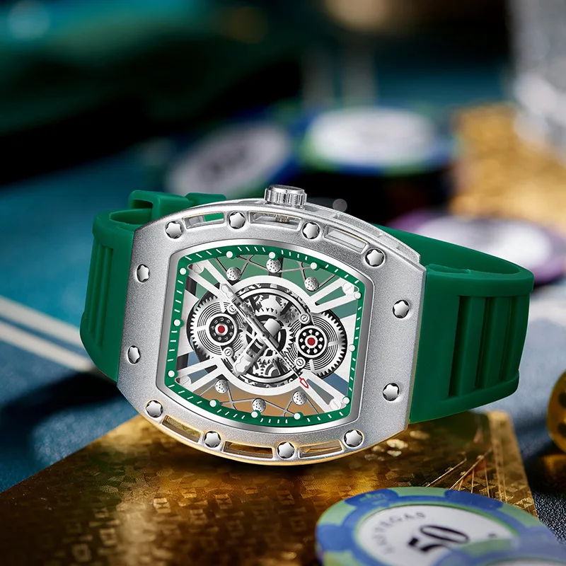 New Brand Watch Sports Fashion Watch Cut Out Transparent Bottom Quartz Watch Waterproof Watch Watch