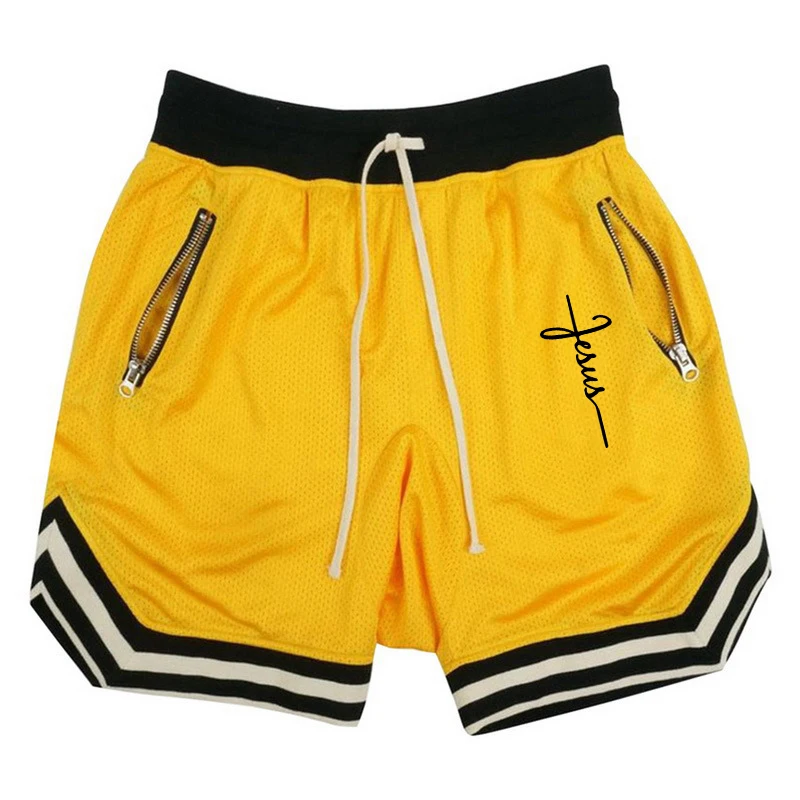 Men\'s Summer Sports Basketball Shorts Fitness Quick Dry Running Joggers Shorts Casual Loose Large Size Bermuda Shorts