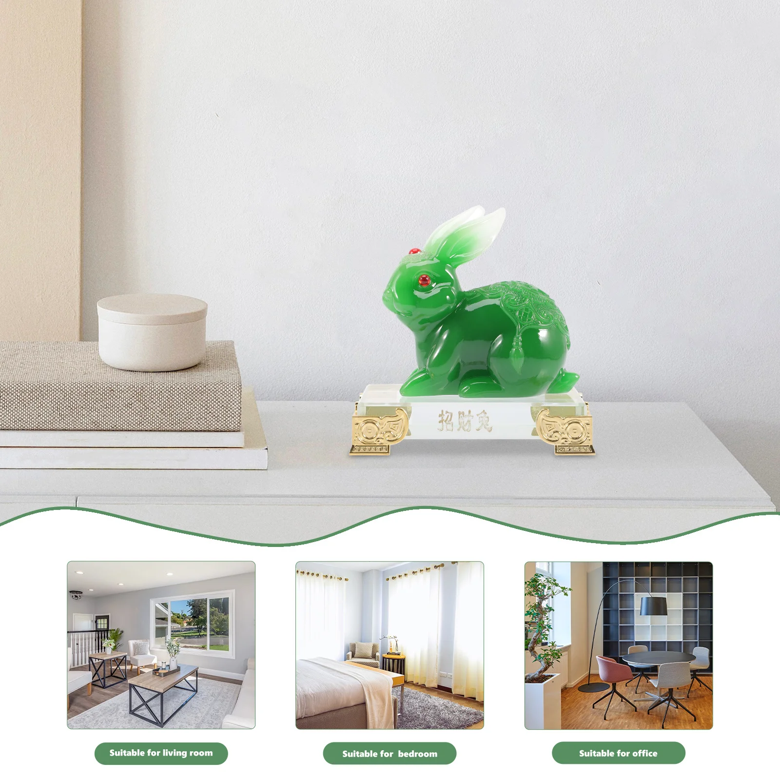 

Cute Bunny 2024 Ornament Lightweight Delicate Rabbit Statue Home Office Restaurant Decor Bunny Decoration For Living