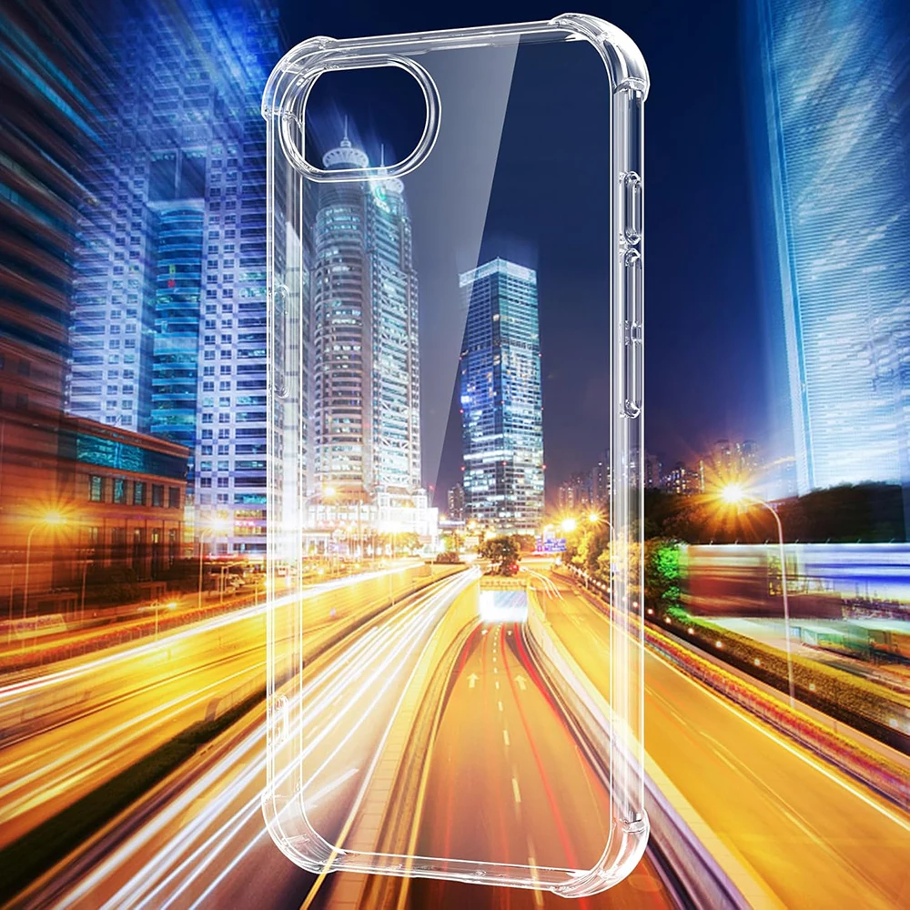 For iphone 16E Thick Shockproof Clear TPU Phone Case for iphone 16e Transparent Soft Cover view 2