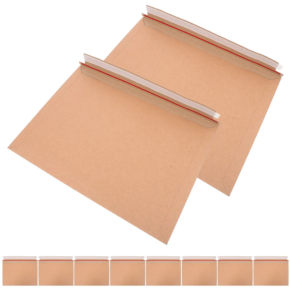 25pcs Sturdy Cardboard Self-Sealing Mailing Envelopes For Documents Photos Books Packaging Stay Flat Shipping Envelopes