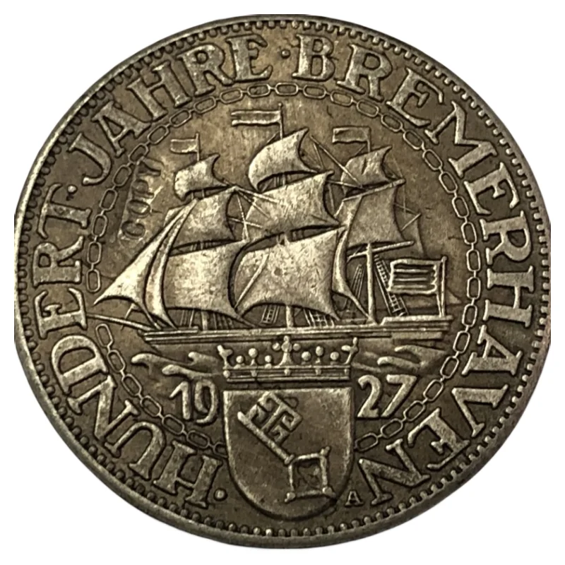 

1927 Germany 3 Reichsmark Bremerhaven Copy Coin