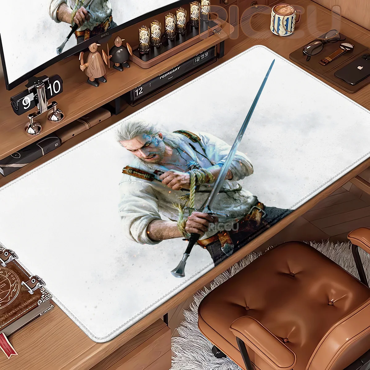 

HD Hot The W-witcher 3, коврик для мыши XXL, игровой нескользящий утолщенный коврик для мыши с замком, негабаритная игровая клавиатура, коврик для ноутбука, стола