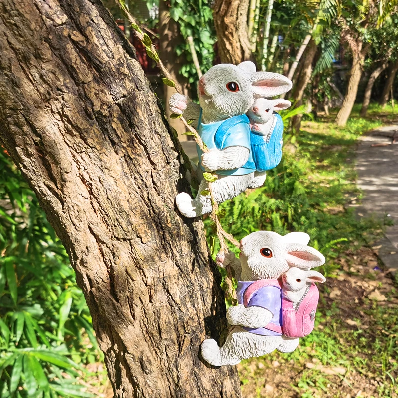 

Resin Animals Statue Garden Decor Aesthetic Creative Fashion Cute Garden Accessories Yard Garten Dekoration Outdoor Decorations