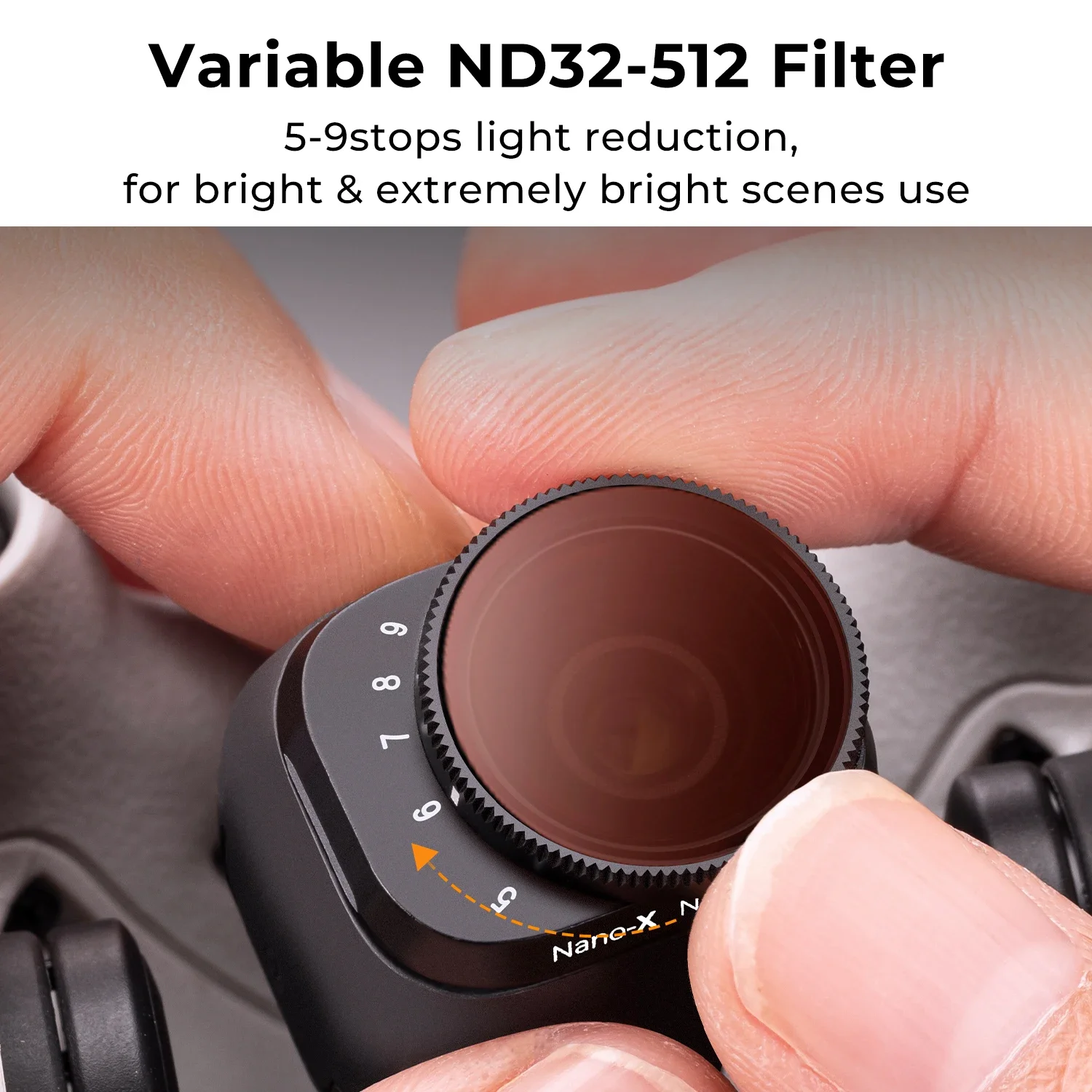 K & F مفهوم الطائرة بدون طيار تصفية ل DJI Mini 3 Pro متغير ND2-ND32/ND32-ND512 طلاء الكاميرا عدسة زجاجية بصرية DJI ملحقات طائرة بدون طيار