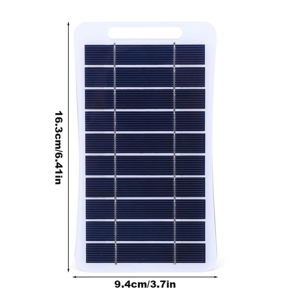 5W 5V Solar Panel Charger USB Female port  Charger For Mobile Phone /3.7V -5V Battery  Light  Toy