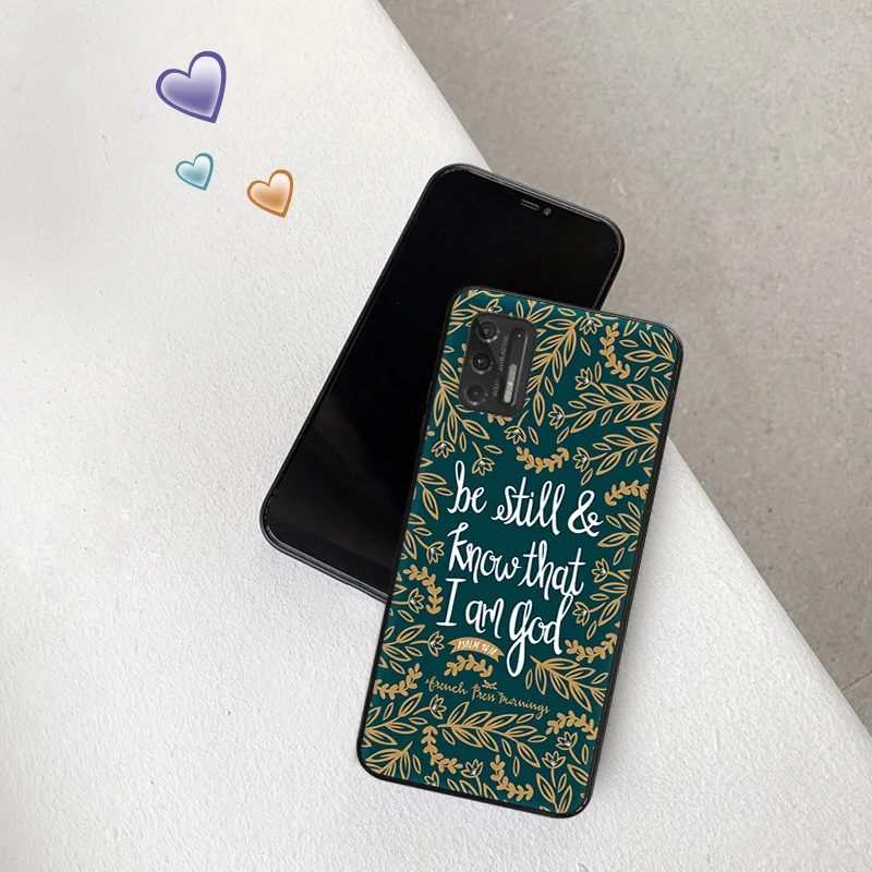 Flower Bible Verse Philippians Soft Phone Cases For Motorola Moto G73 G53 G82 G72 G52 G32 G22 G71 Edge 20 30 G Stylus G60 G51 50