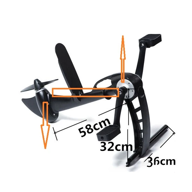 Propeller Kayak Accessories Fishing Pedal Drive System For Sale