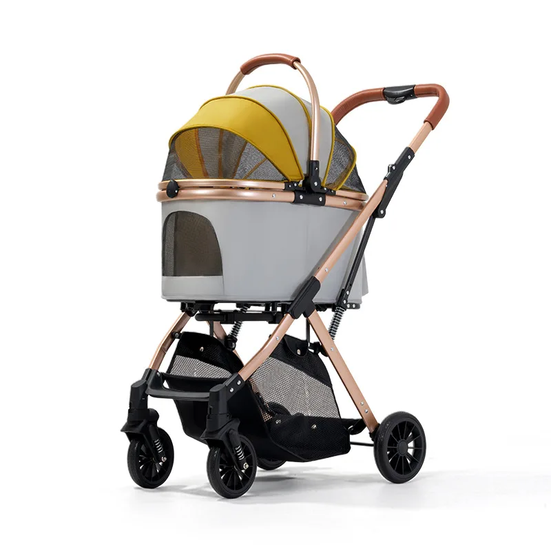 Multifunctional Pet Stroller, Portable Foldable Dog Cart, Outdoor Travel, Large Capacity, for Small Medium Dogs
