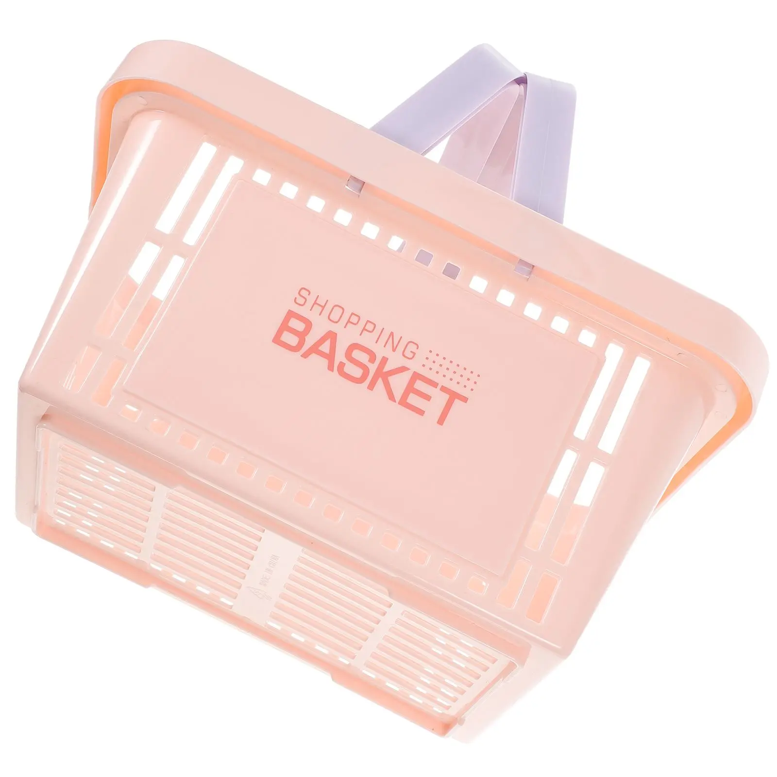 

Portable Storage Baskets H for Fruits Toys Small Items Bathroom ganizer Pink Hamper Mini Dishwasher Safe PP Material