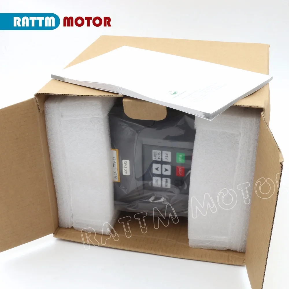 Imagem -04 - Cnc Spindle Motor Velocidade Controller Unidade de Freqüência Variável Input Output Inverter Conversor 220v 3kw hy Vfd 1hp 3hp eu Stock