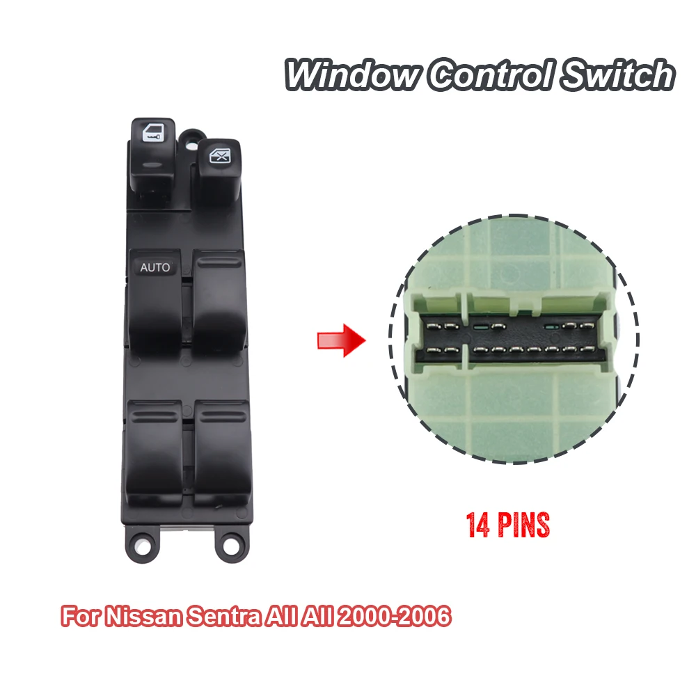 For Nissan Sentra All All 2000-2006 Power Window Lifter Master Control Switch 25401-4M501 25401-6Z500 25401-VB000 25401-5M000