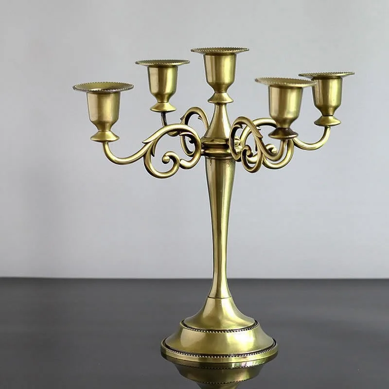 

Nordic Vintage Candlestick Home Decoration Living Room Cafe Theme Restaurant Ornaments Candlelight Dinner Props Gifts