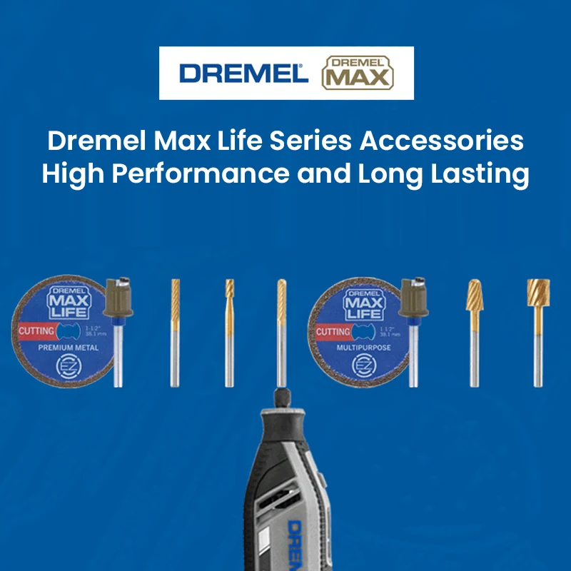 Dremel Max Life Rotary Tool Accessories Set EZ506HP EZ545HP Diamond Cut Wheel 115HP 117HP 194HP 7103 9901HP 9903HP Carving Bit