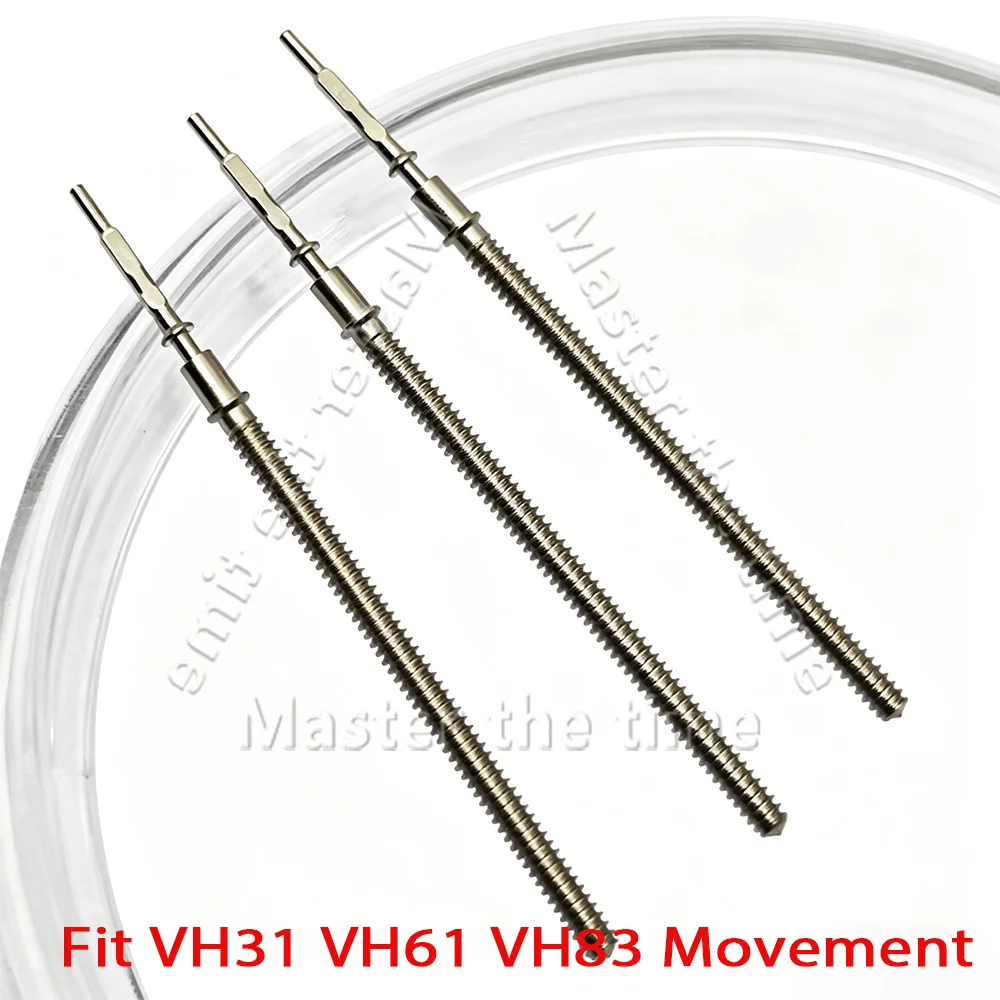 VH31 Stainless Steel Winding Stem, Suitable for VH60/VH61/VH63/VH83 Automatic Movement Replacement