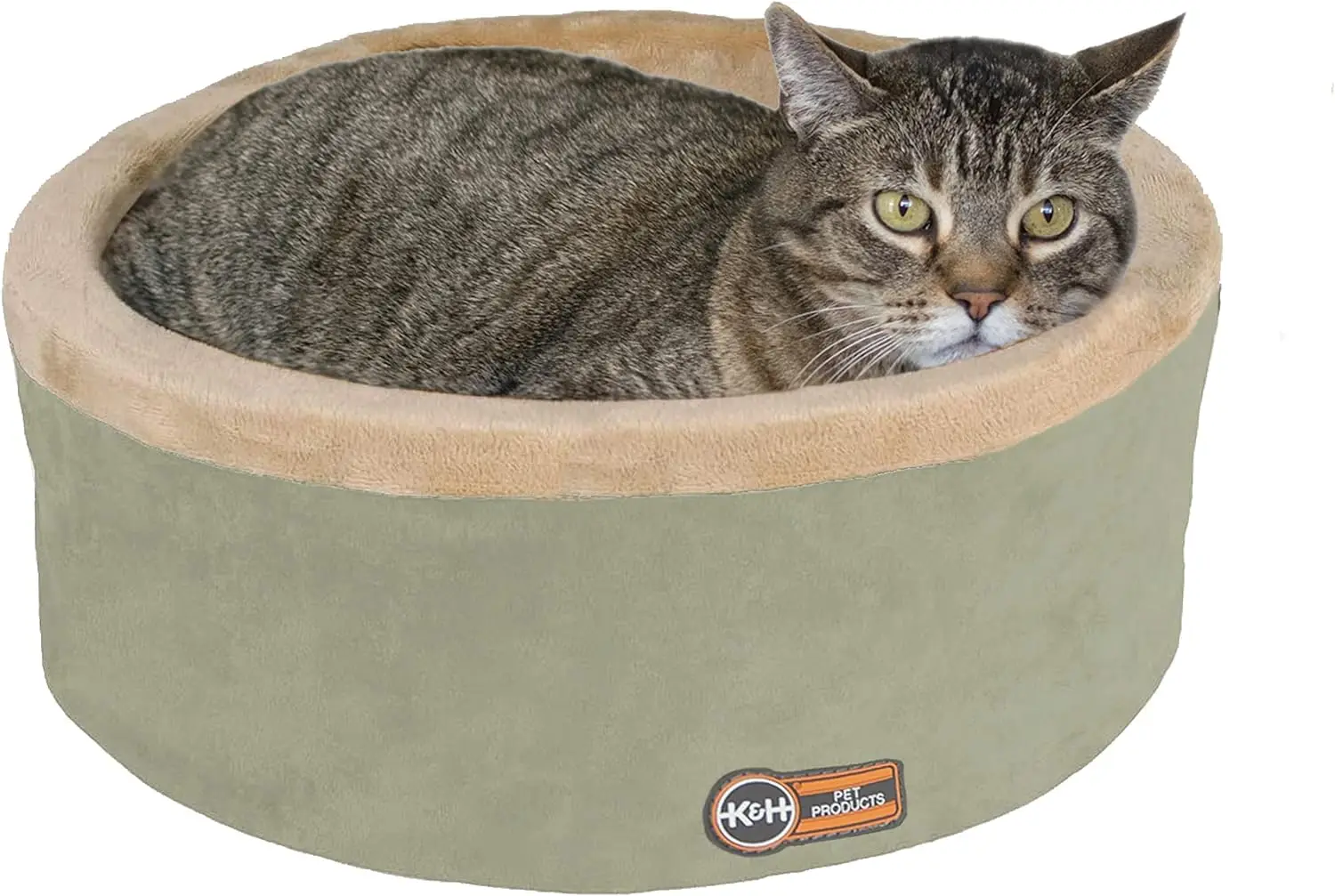 

Electric Heated Bed for Cats and Small Dogs, Washable Plush, Warm, Round Sleeping Nest, Indoor Pet