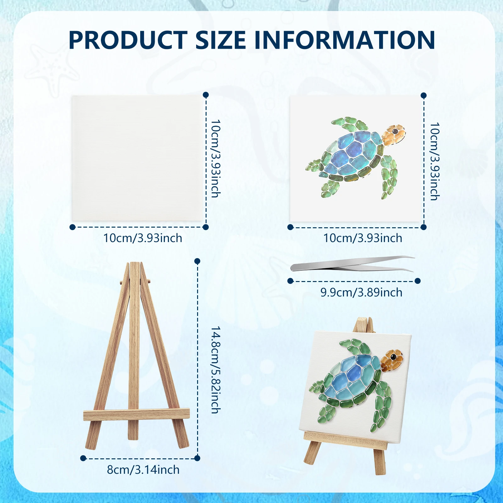 DIYシーグラスモザイクアートキット 美しいオーシャンガーデ - Art Craft Animals のレビューと価格