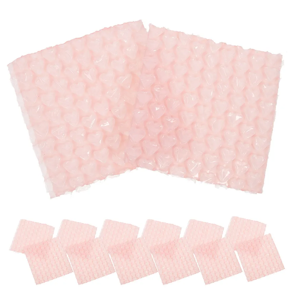 100Pcs Bubble Mailer Pouches Heart Design Shockproof Cushioning Envelopes for Electronics Glassware Mailing Moving Packaging view 6
