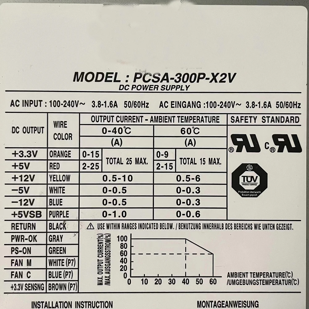 For NIPRON Industrial equipment power supply PCSA-300P-X2V