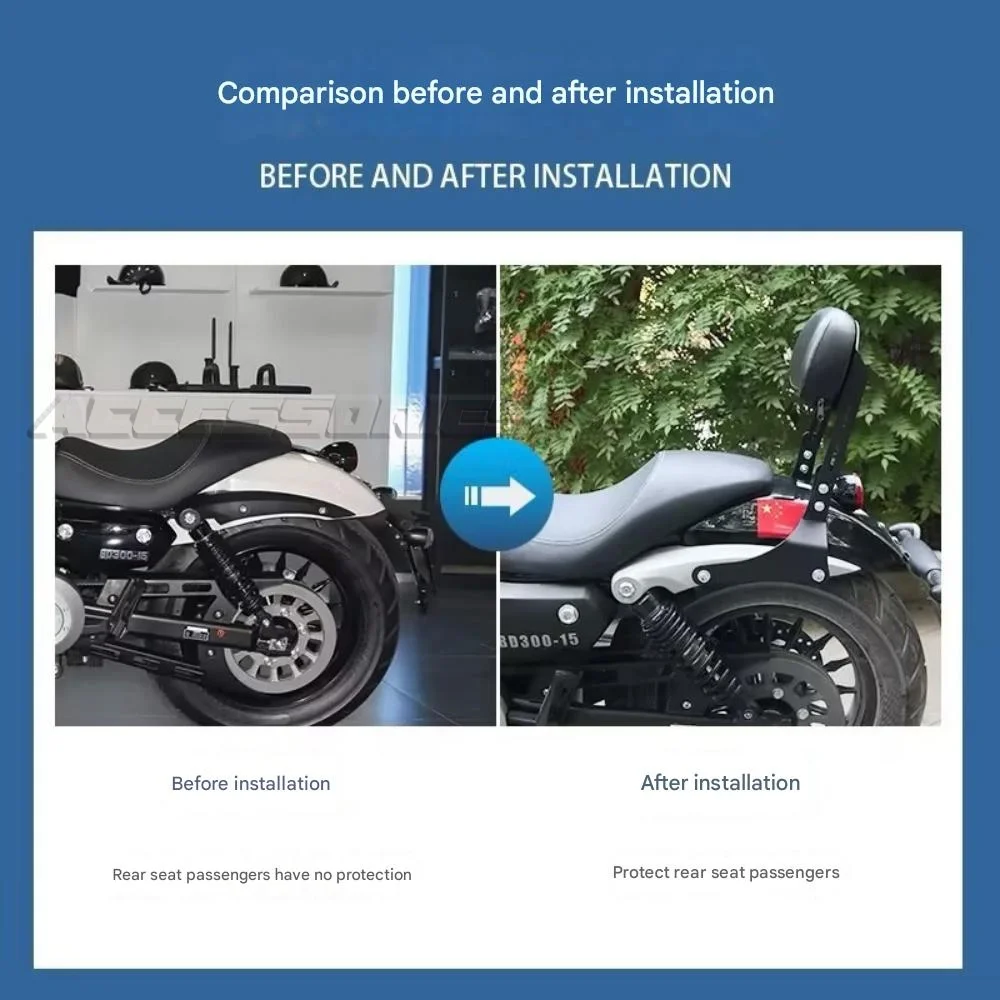 For KEEWAY V-CRUISE 125V 302C motorcycle dedicated adjustable height backrest V-CRUISE 125V 302C