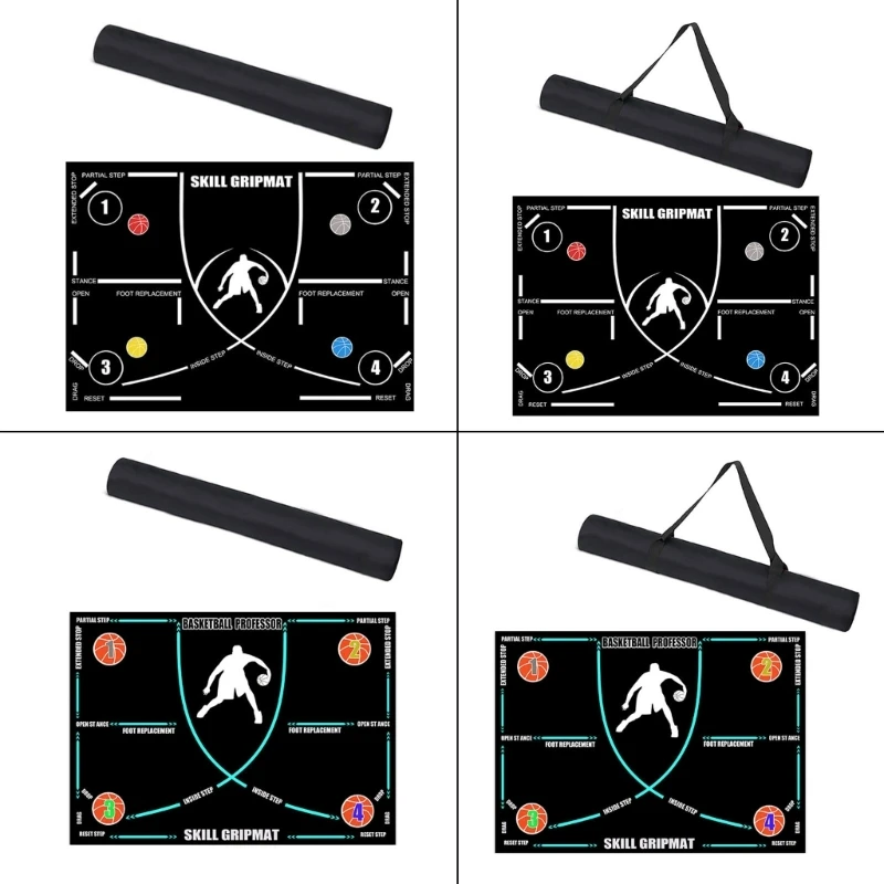 Portable Basketball Footstep Training Mat Basketball Training Pad Easy to Use