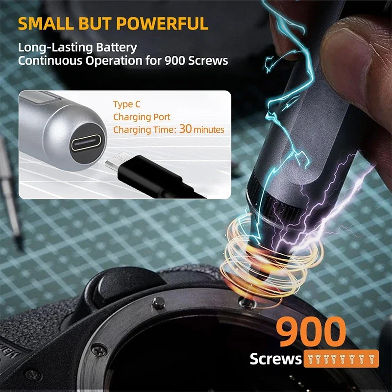 مجموعة مفك براغي كهربائي دقيقة 51 في 1، أداة طاقة متعددة الوظائف، شحن سريع، لقم مغناطيسية لساعة الكمبيوتر المحمول iPhone #4