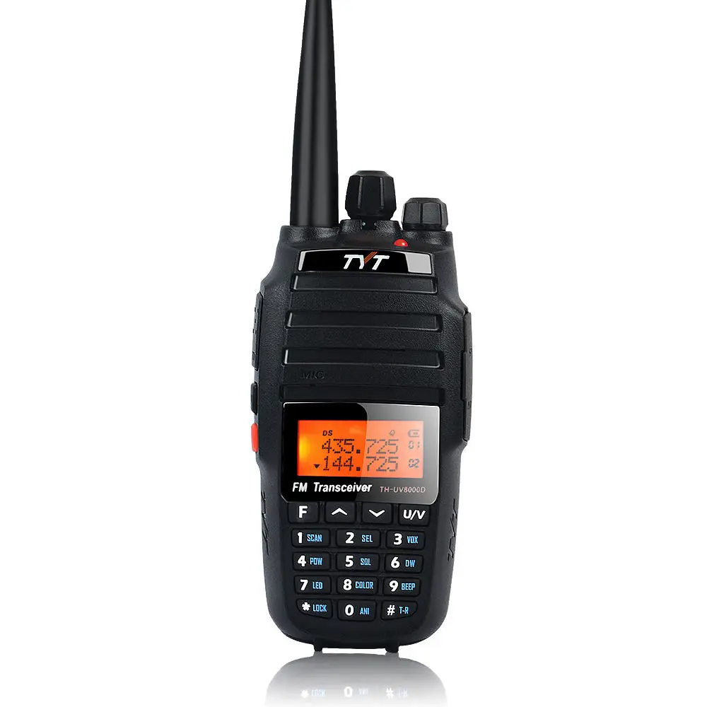 

For TYT TH-UV8000D Dual Frequency Ham Radio Walkie Talkie 10W Output Power Cheap Long Distance 10km Handheld with 13x6x3.5cm Siz