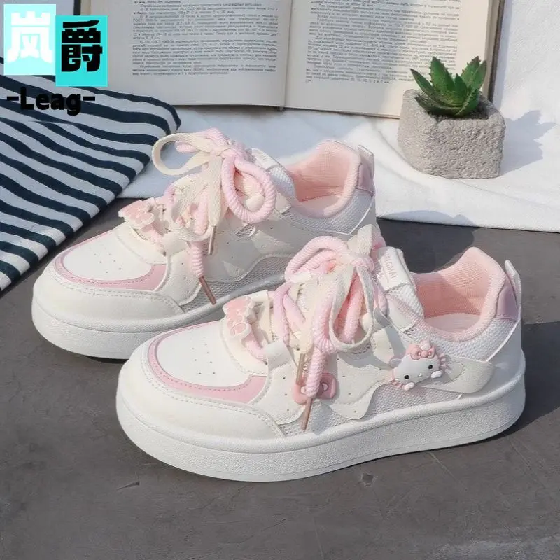 

Sanrio Sports Shoes Cinnamoroll Cute Breathable White Shoes New Style Fashion Girls Student Foot Mesh Versatile Casual Shoes Hot