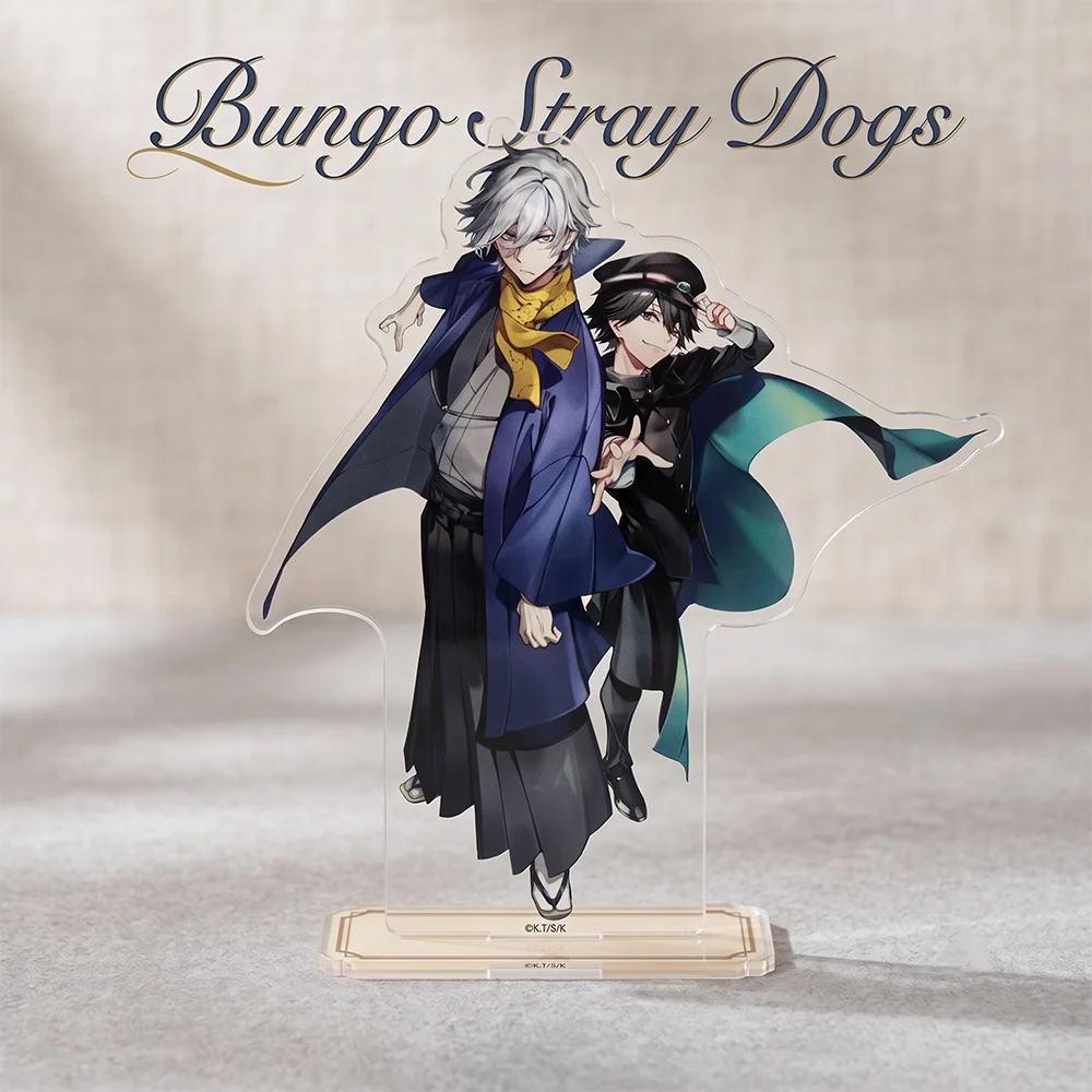 Bungo Stray Dogs Yukichi  Ranpo  Detective 15CM Double Sided Acrylic Stand Keychain 2026 New Anime Stand Bedroom Decor Fan Gift