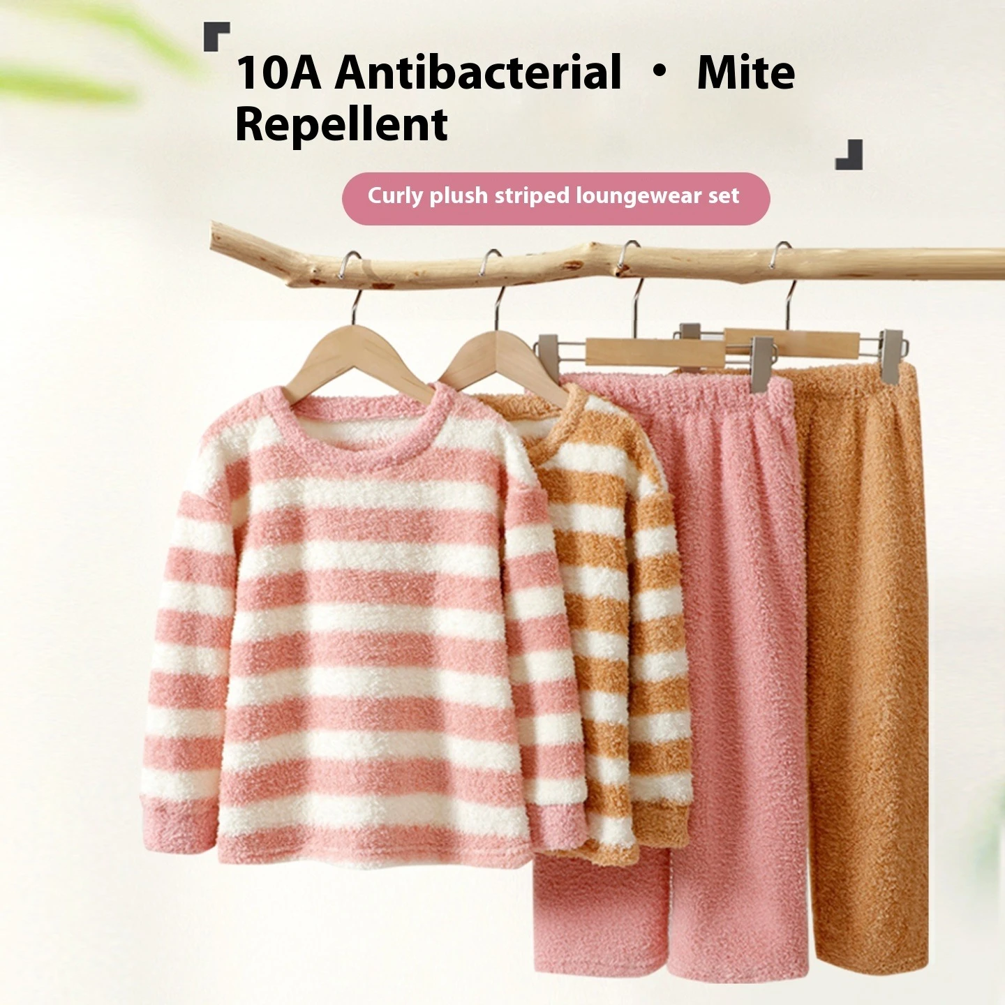 

2025 New Kids Flannel Pajamas Set Winter Warm Fleece Family Sleepwear Boys Girls Christmas Homewear Parent-Child Matching PJs