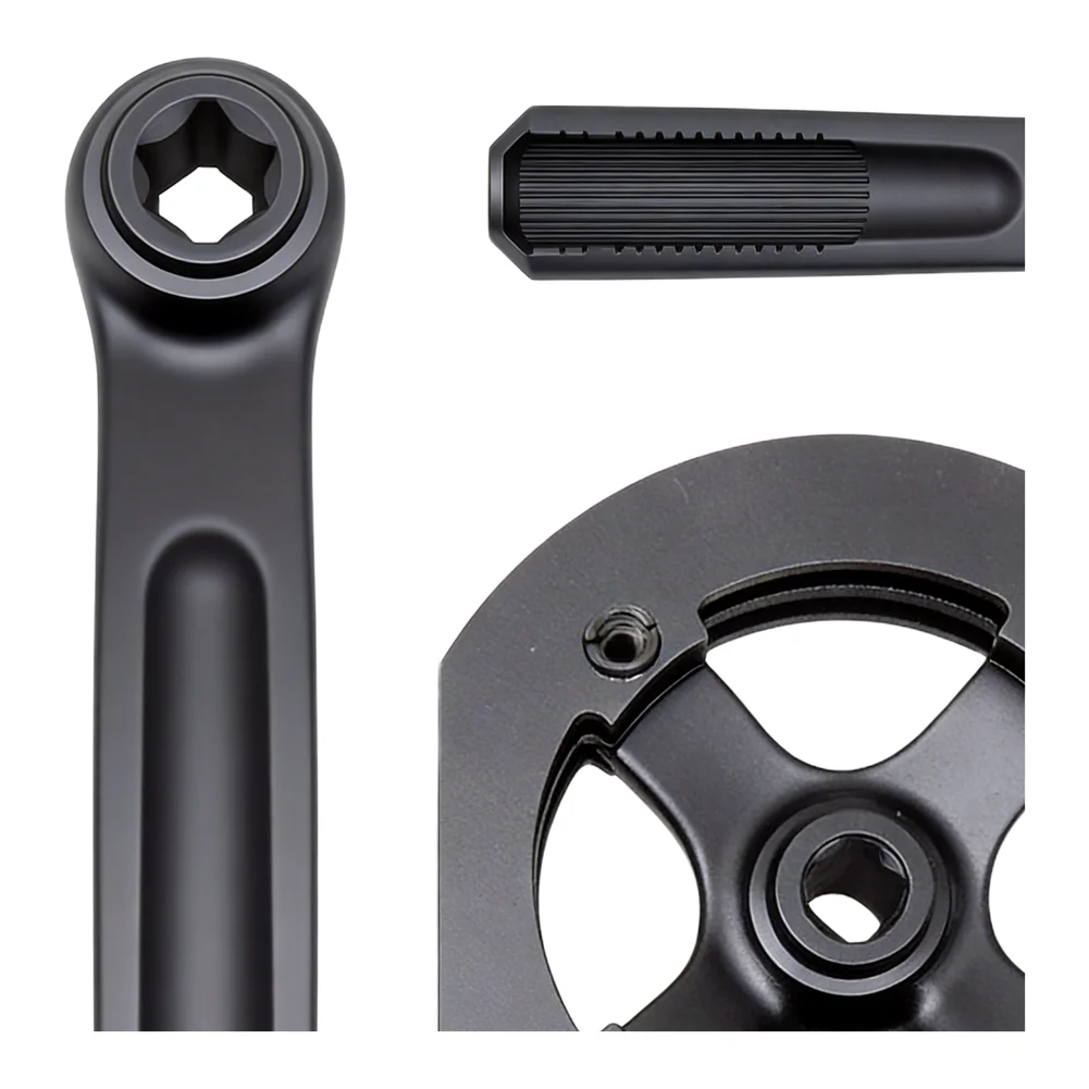 14*14cm Youth Bike Crank Bicycle Crank For Youth Spare Chainring Compact Form Factor Tapered Axle Compatibility