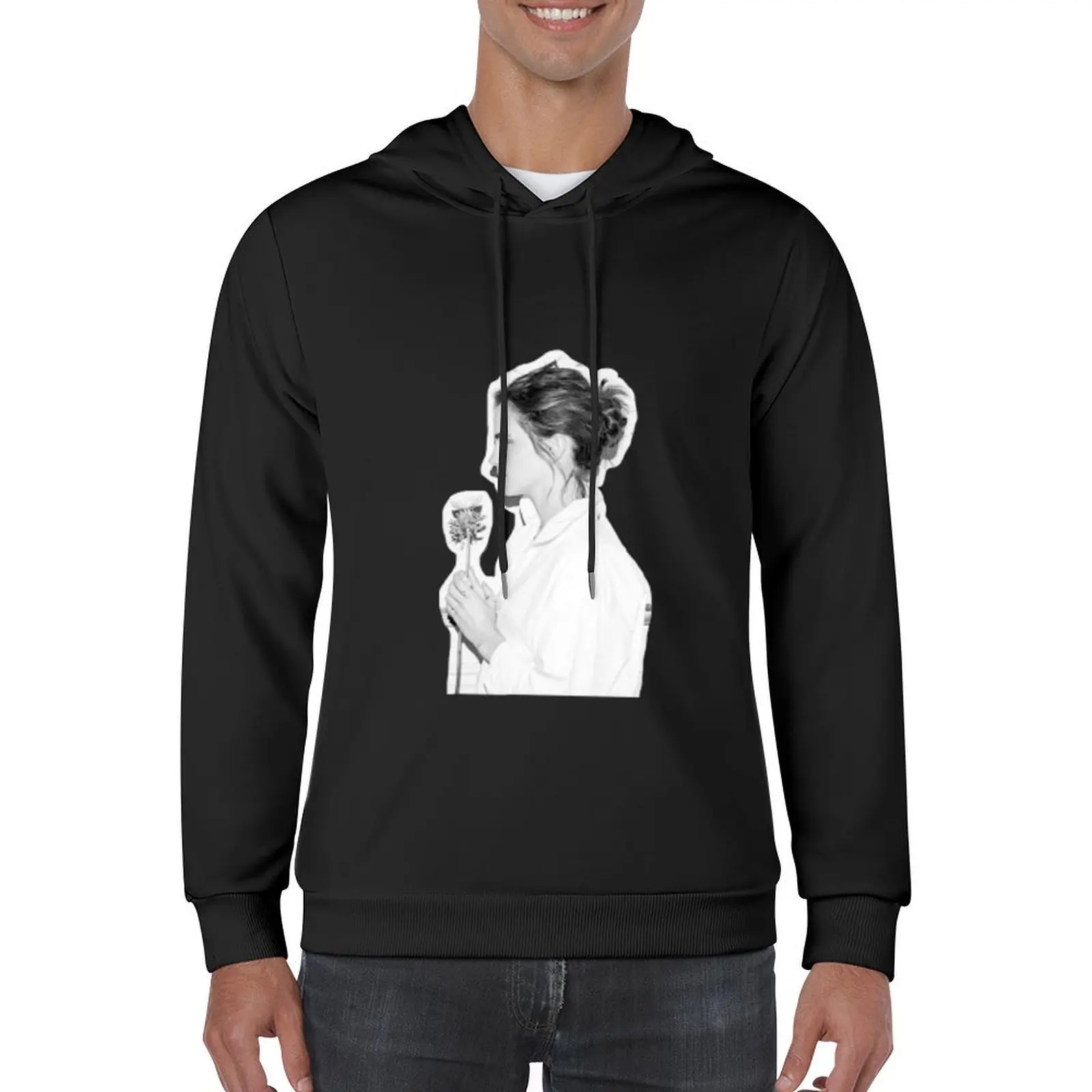 إيما واتسون هوديي ملابس أنيمي الملابس الكورية الرجال قميص العرق ملابس الخريف الرجال هوديي المتضخم