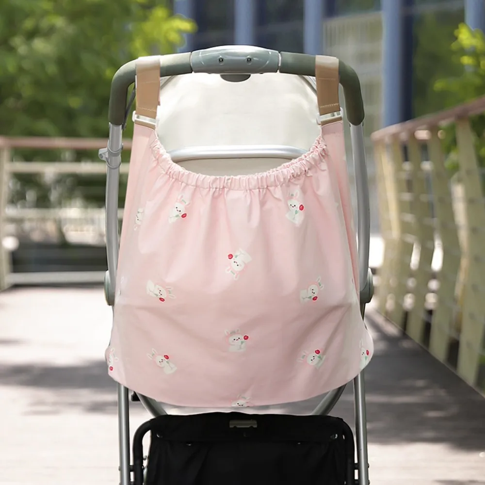 

Multifunction Baby Stroller Storage Bag Large-capacity Cartoon Baby Pram Hanging Bag Diaper Bottle Bear Rabbit Mommy Bag