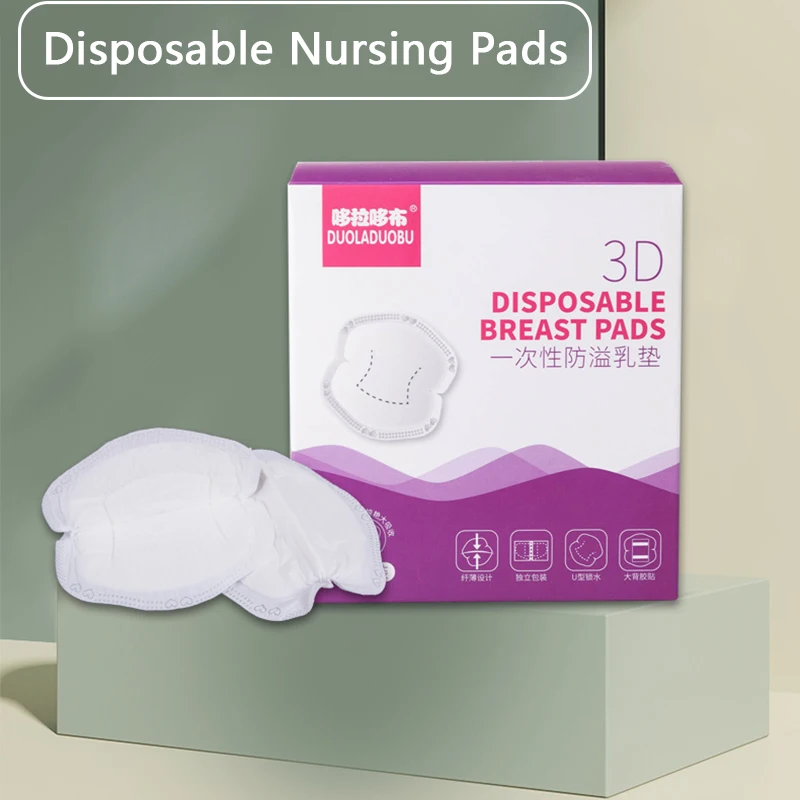 24Pcs Breathable Nursing Pads Soft Absorbent Disposable Breast Pads Lactation Leakproof Nipple Pad Maternity Women Breastfeeding