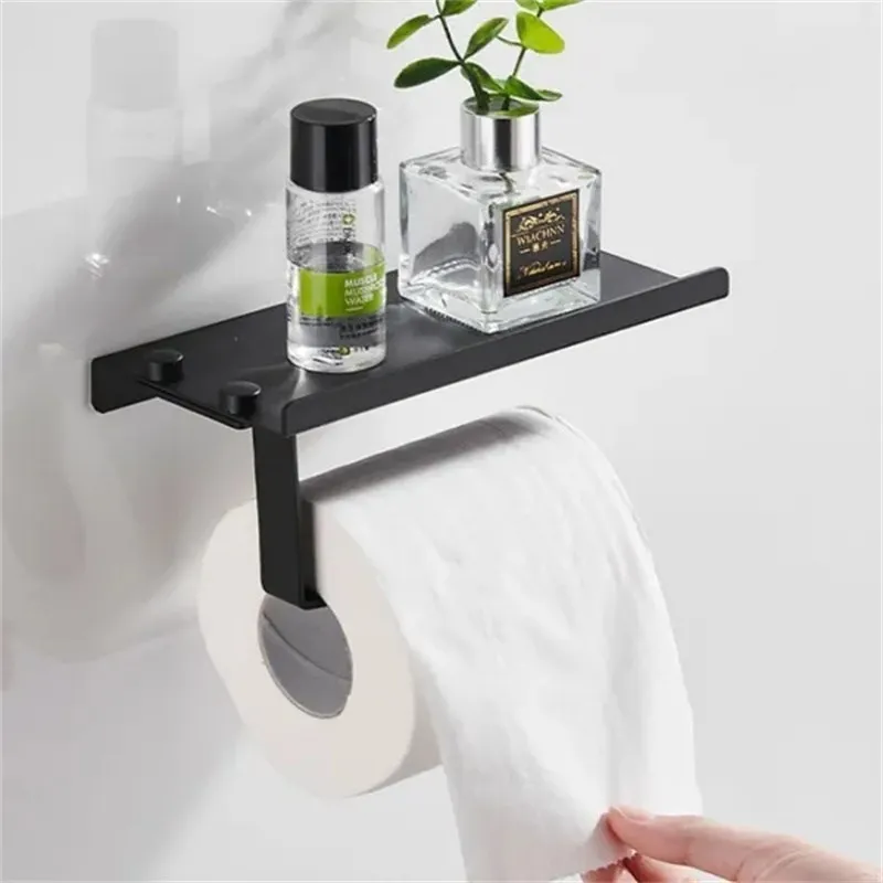 

Держатель для туалетной бумаги из нержавеющей стали, настенное крепление для ванной комнаты, держатель для туалетной бумаги, держатель для телефона, органайзер для хранения, аксессуары для ванной комнаты